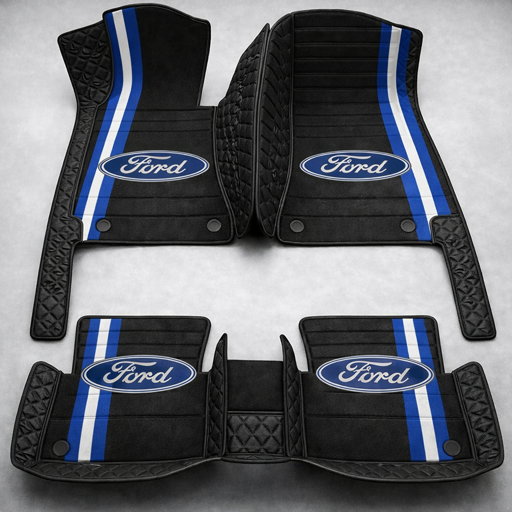 Prémium PVC és bőr autószőnyeg szett, minden időjáráshoz, vízálló – komplett első és hátsó készlet.