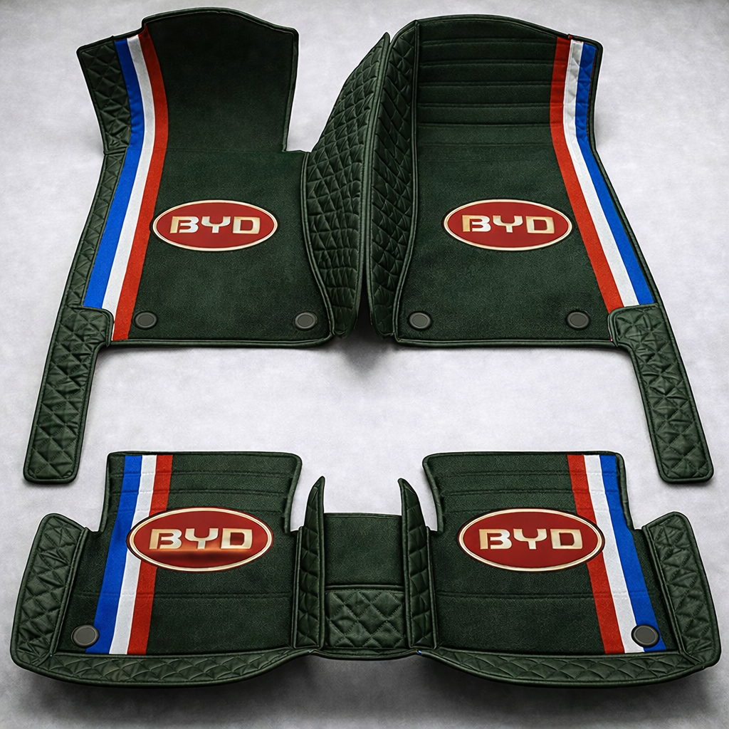 Prémium PVC és bőr autószőnyeg szett, minden időjáráshoz, vízálló – komplett első és hátsó készlet.