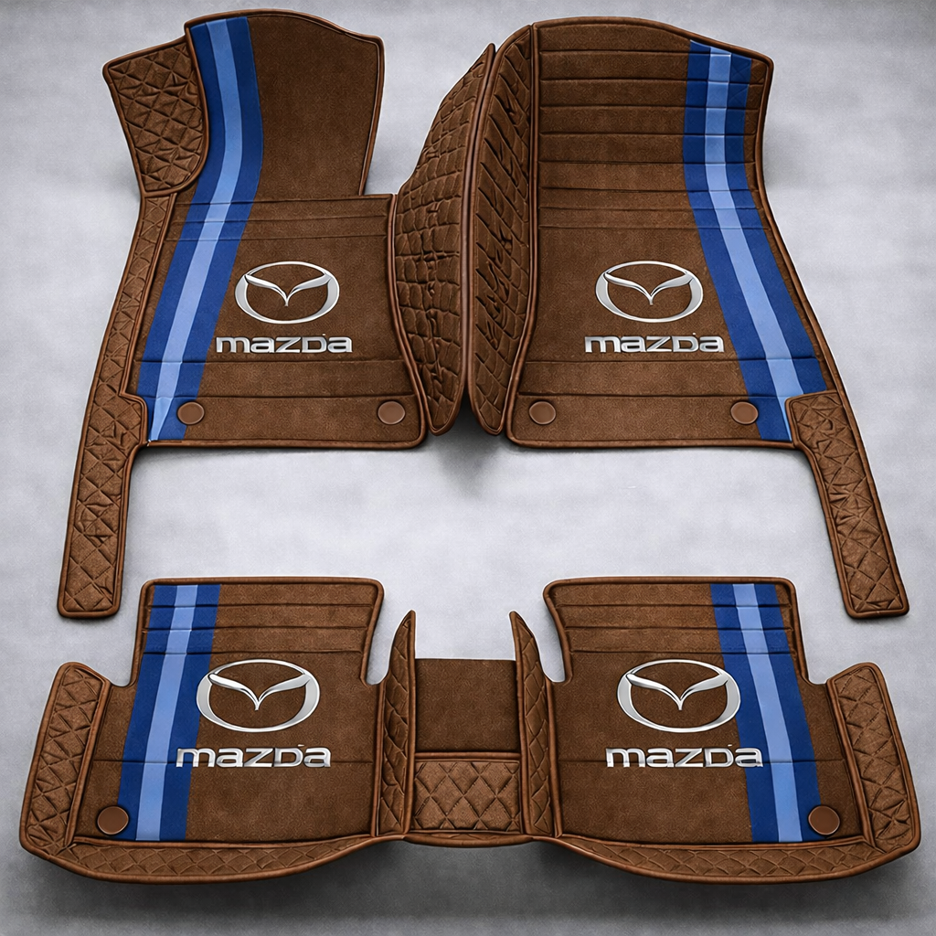 Prémium PVC és bőr autószőnyeg szett, minden időjáráshoz, vízálló – komplett első és hátsó készlet.