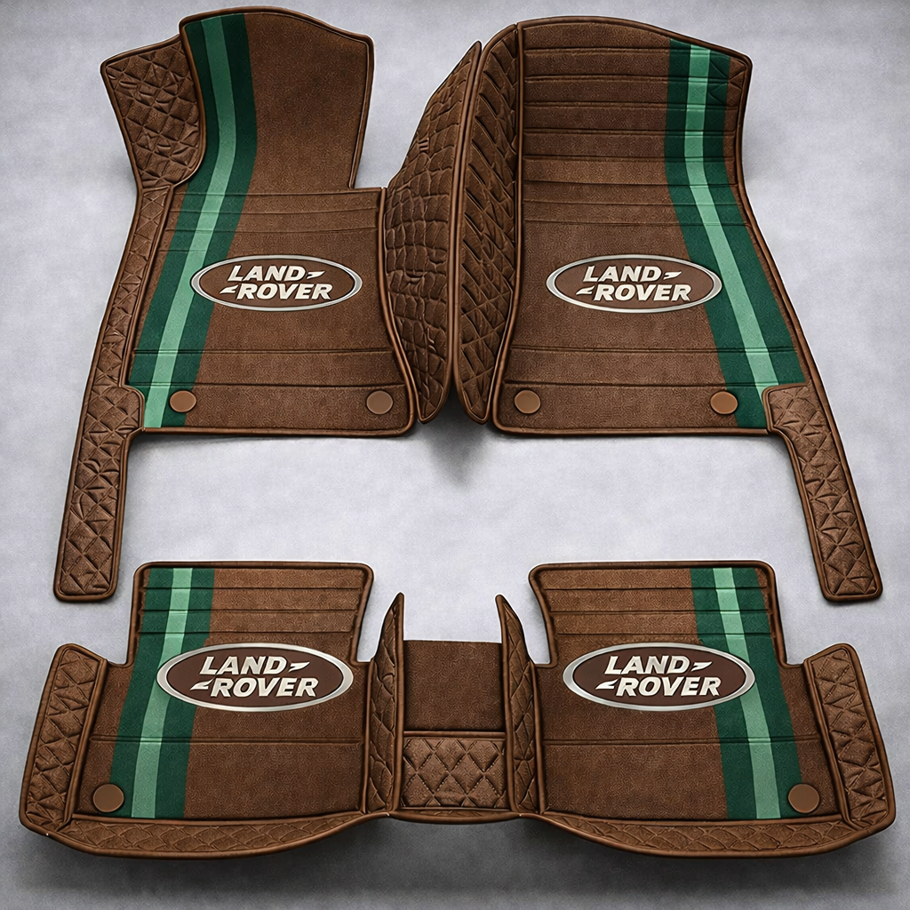 Prémium PVC és bőr autószőnyeg szett, minden időjáráshoz, vízálló – komplett első és hátsó készlet.