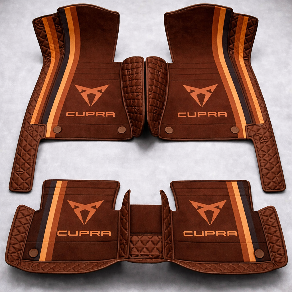 Prémium PVC és bőr autószőnyeg szett, minden időjáráshoz, vízálló – komplett első és hátsó készlet.