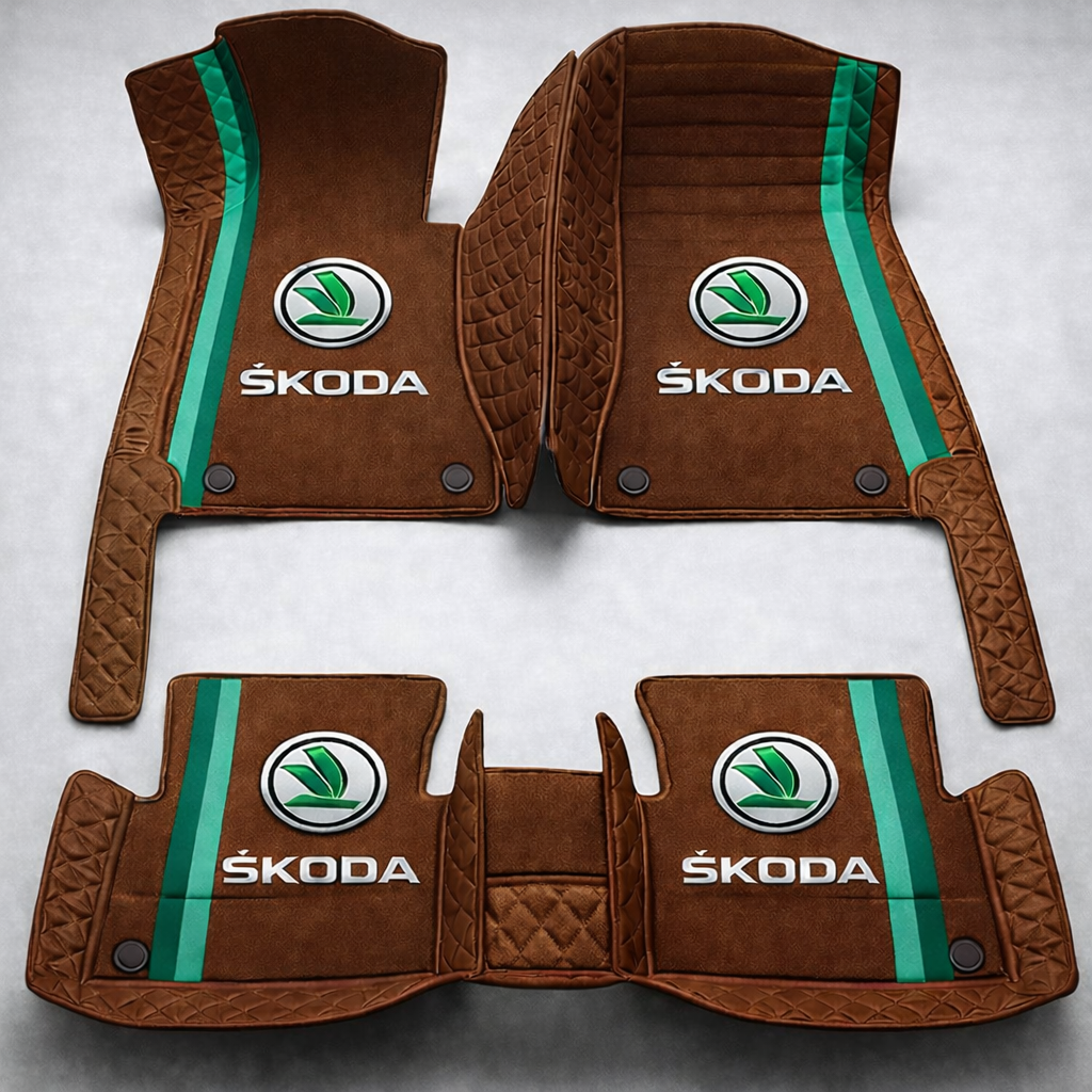 Prémium PVC és bőr autószőnyeg szett, minden időjáráshoz, vízálló – komplett első és hátsó készlet.