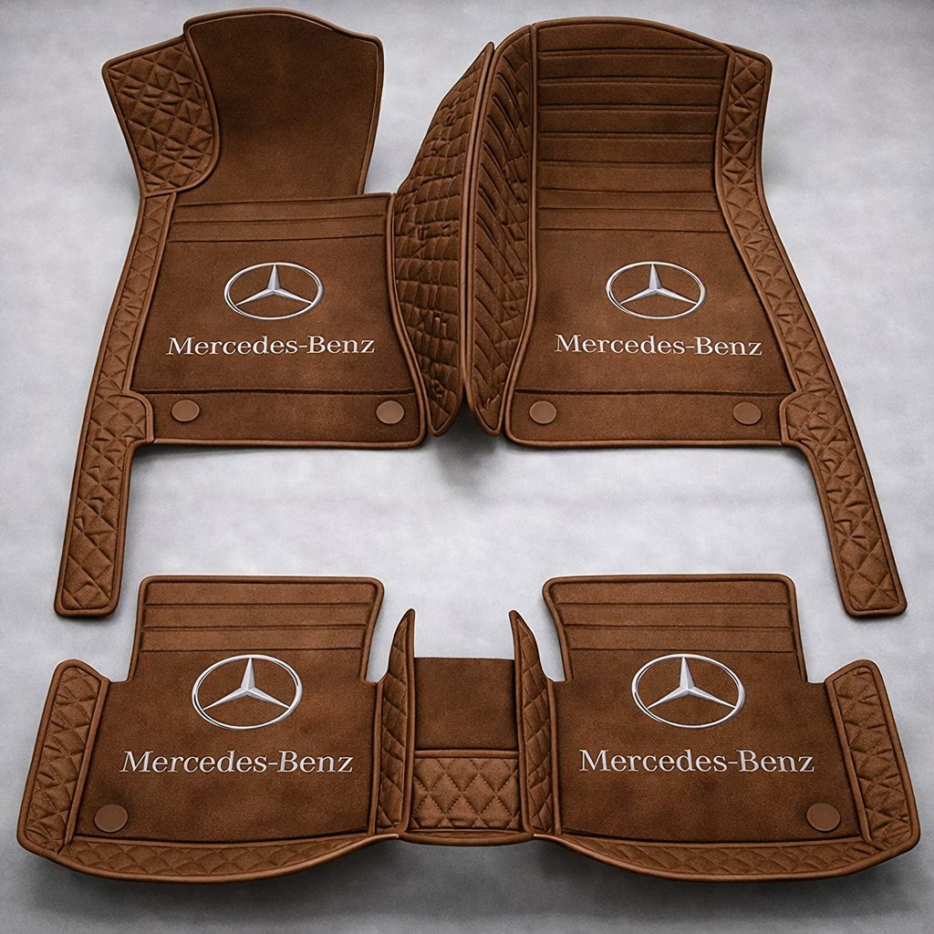 Prémium PVC és bőr autószőnyeg szett, minden időjáráshoz, vízálló – komplett első és hátsó készlet.