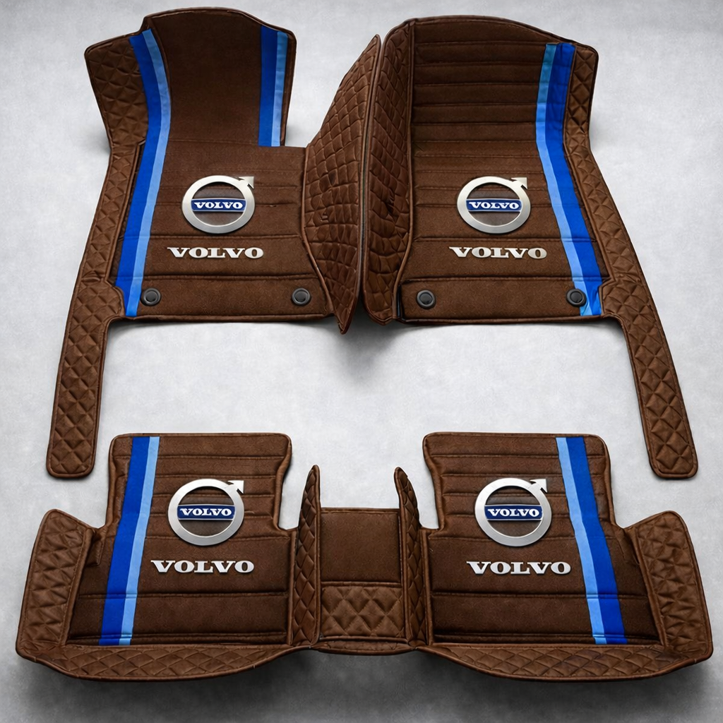 Prémium PVC és bőr autószőnyeg szett, minden időjáráshoz, vízálló – komplett első és hátsó készlet.