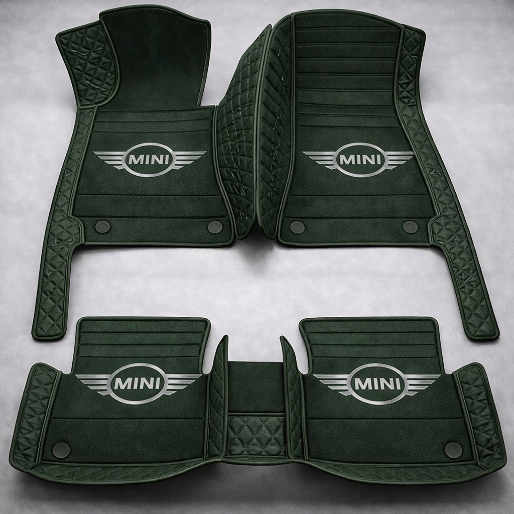 Prémium PVC és bőr autószőnyeg szett, minden időjáráshoz, vízálló – komplett első és hátsó készlet.