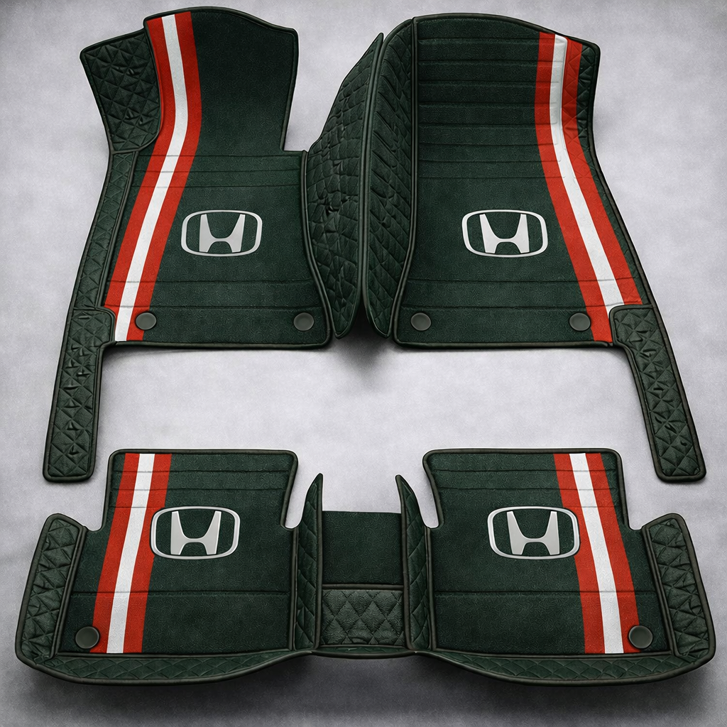 Prémium PVC és bőr autószőnyeg szett, minden időjáráshoz, vízálló – komplett első és hátsó készlet.