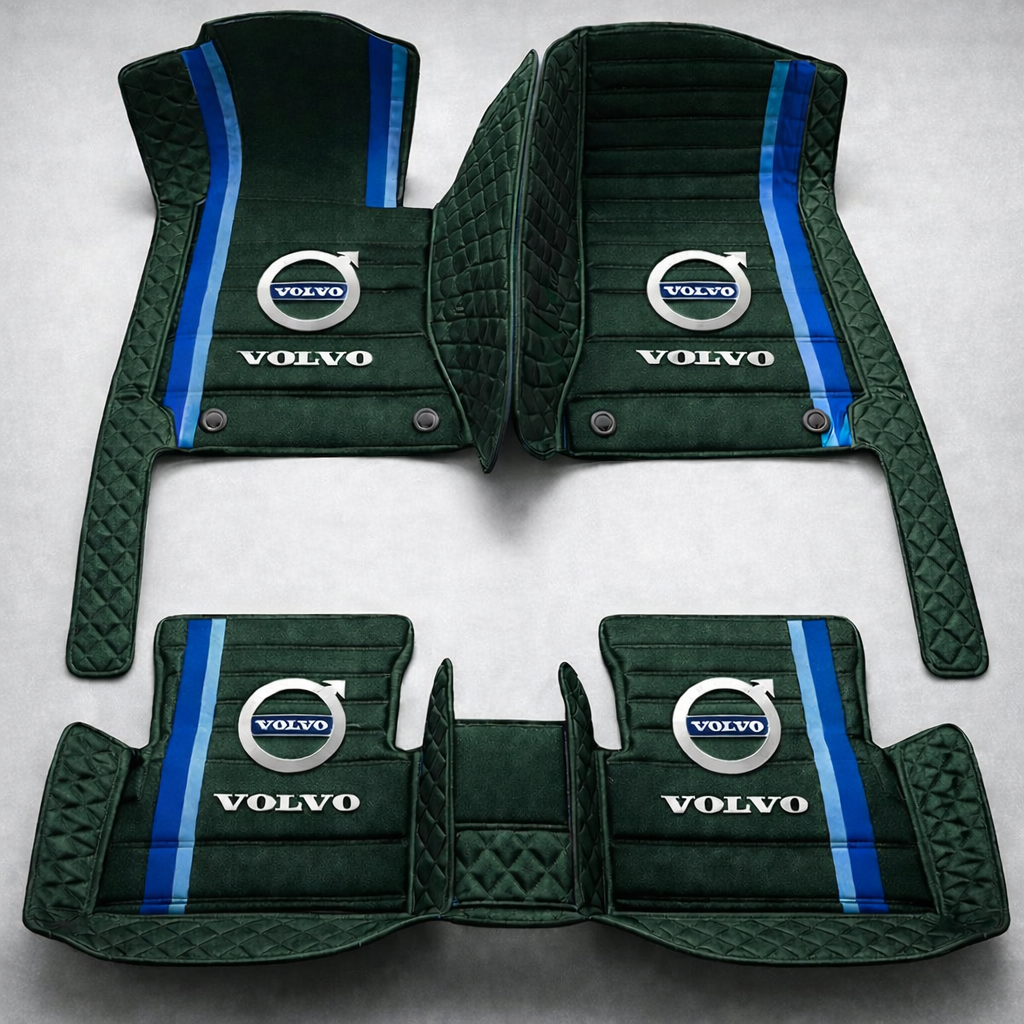 Prémium PVC és bőr autószőnyeg szett, minden időjáráshoz, vízálló – komplett első és hátsó készlet.