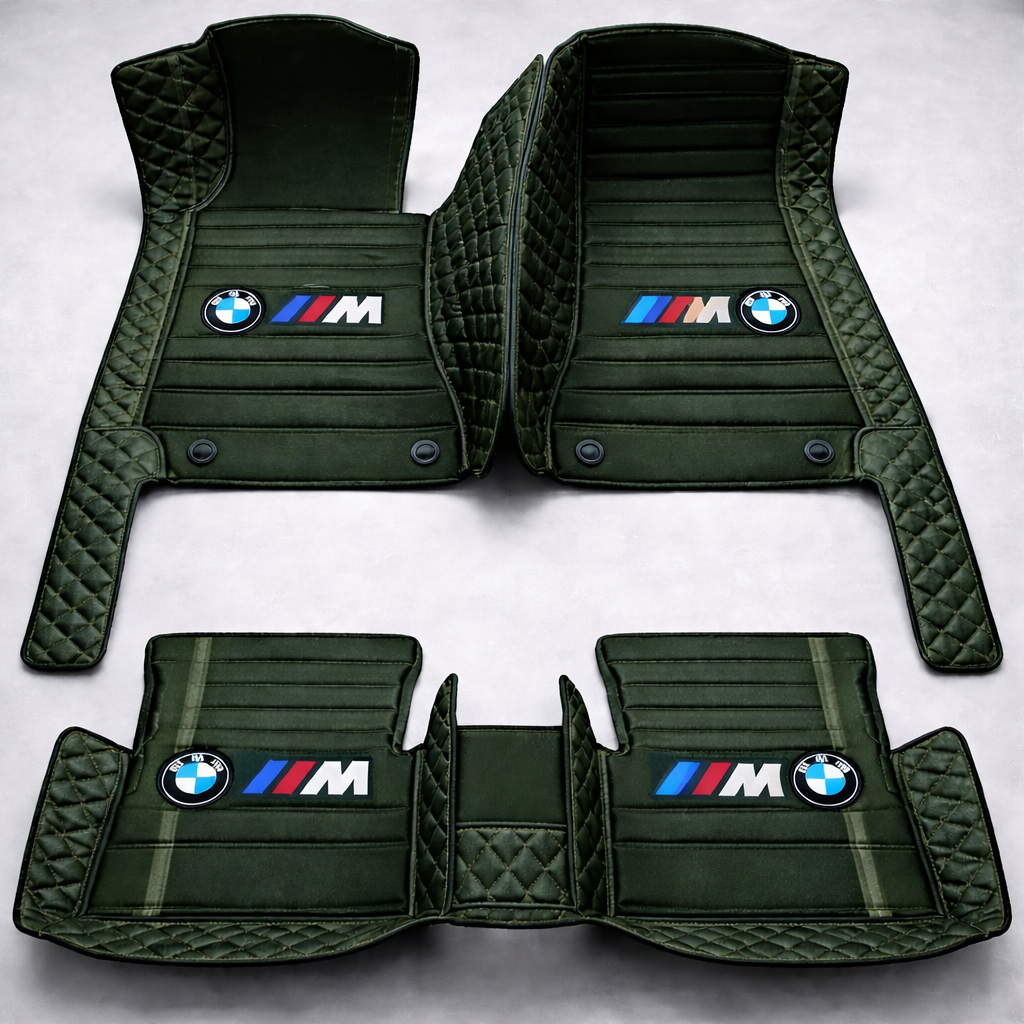 Prémium PVC és bőr autószőnyeg szett, minden időjáráshoz, vízálló – komplett első és hátsó készlet.