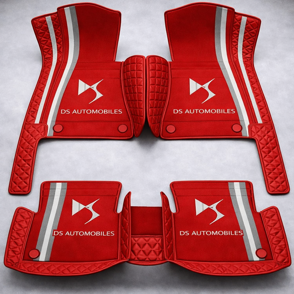 Prémium PVC és bőr autószőnyeg szett, minden időjáráshoz, vízálló – komplett első és hátsó készlet.