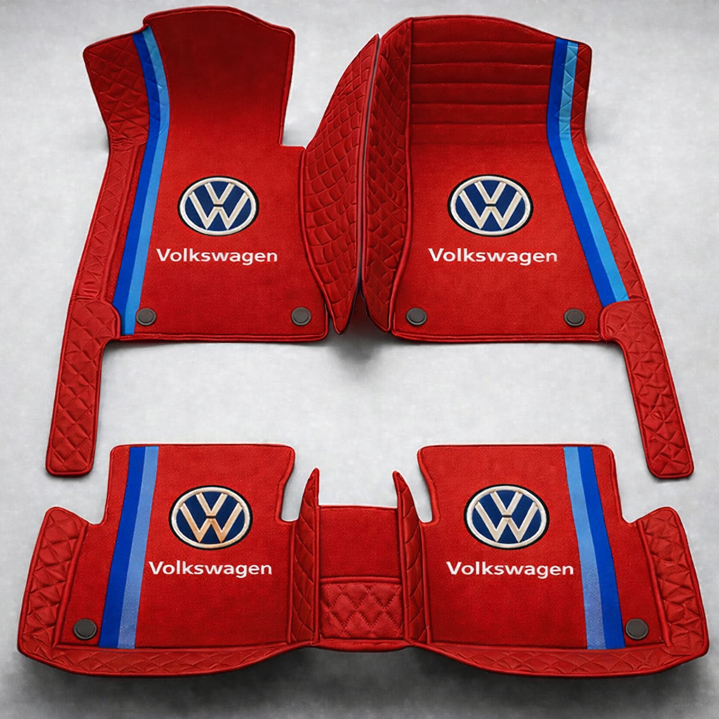 Prémium PVC és bőr autószőnyeg szett, minden időjáráshoz, vízálló – komplett első és hátsó készlet.