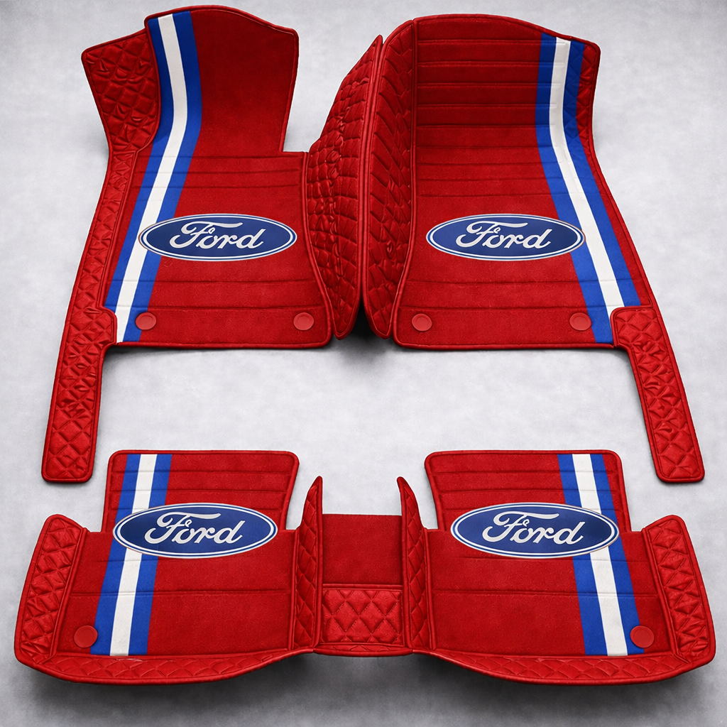 Prémium PVC és bőr autószőnyeg szett, minden időjáráshoz, vízálló – komplett első és hátsó készlet.