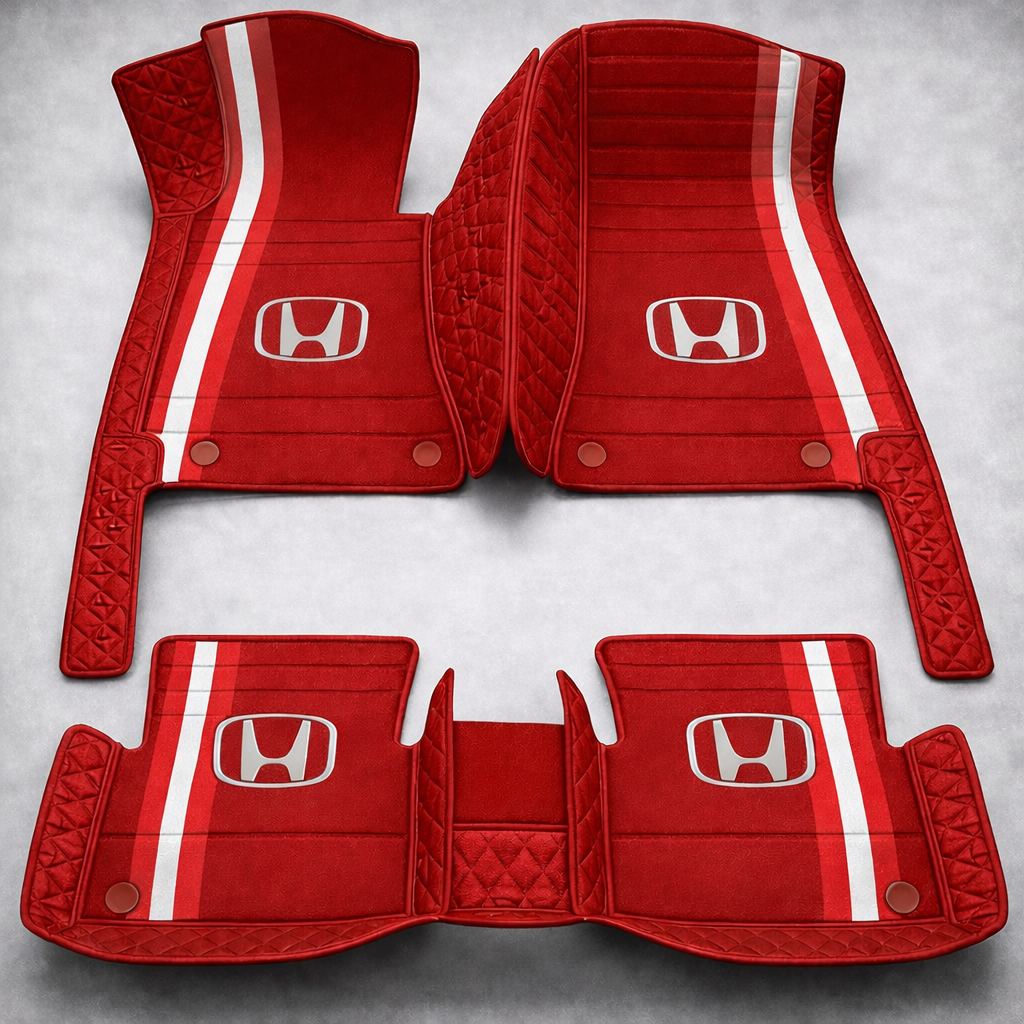 Prémium PVC és bőr autószőnyeg szett, minden időjáráshoz, vízálló – komplett első és hátsó készlet.