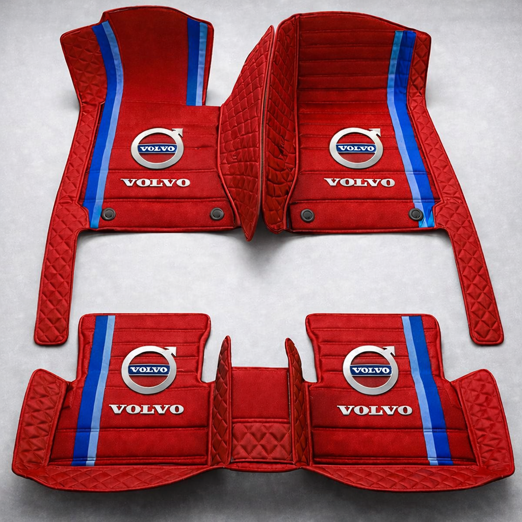 Prémium PVC és bőr autószőnyeg szett, minden időjáráshoz, vízálló – komplett első és hátsó készlet.